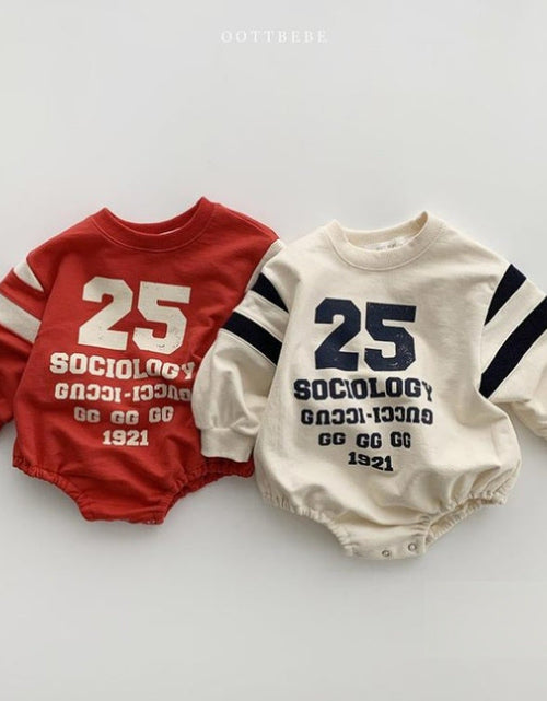 Load image into Gallery viewer, Baby Slogan Print Pattern Long Sleeve Cotton Bodysuit by MyKids-USA™
