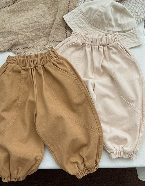 Load image into Gallery viewer, Baby Solid Color Quality Loose Casual Pants Trousers by MyKids-USA™
