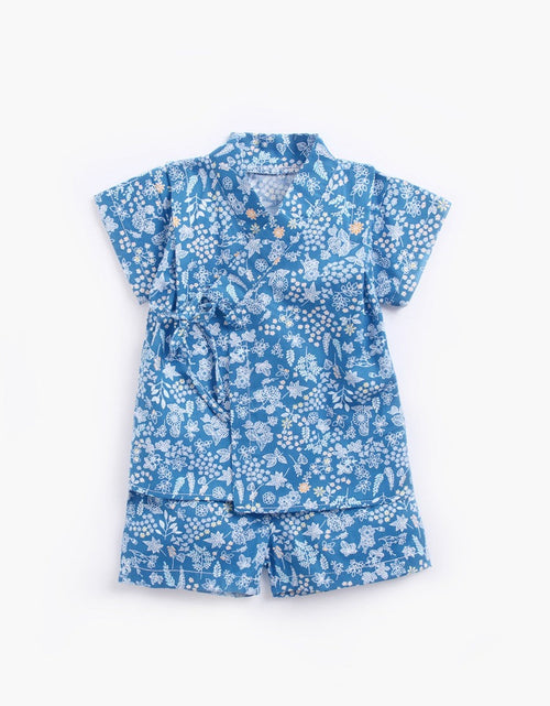 Load image into Gallery viewer, Baby Printed Pattern Belt Design T-Shirt Combo Shorts Japan Style 1-Pieces Sets Pajamas by MyKids-USA™
