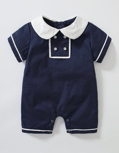 Load image into Gallery viewer, Baby Unisex Boy Girl College Style Romper Combo Sun Hat by MyKids-USA™
