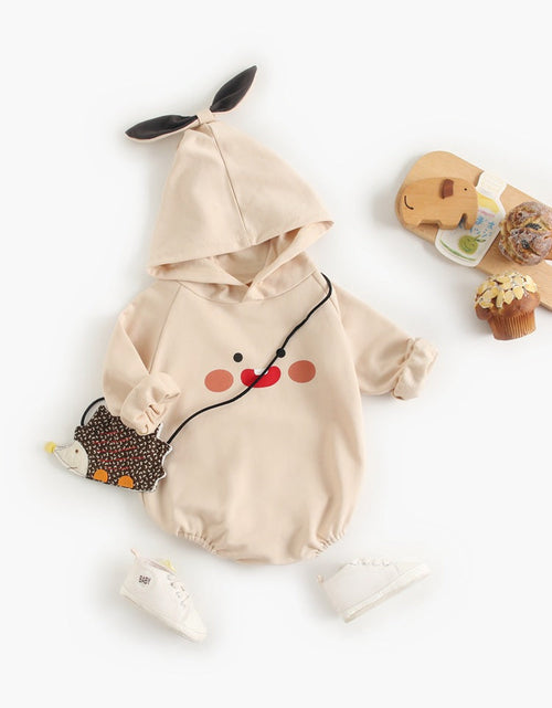 Load image into Gallery viewer, Baby Cartoon Pattern Korean Style Onesies With Hat by MyKids-USA™
