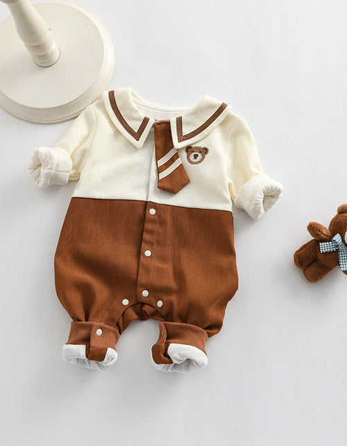 Load image into Gallery viewer, Baby Girl Cartoon Bear Embroidered Pattern College Style Kids Valentine’s Day Clothes by MyKids-USA™
