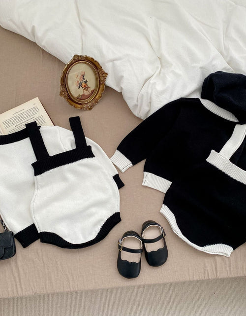Load image into Gallery viewer, Baby Color Matching Design Sleeveless Onesies With Cardigan Sets by MyKids-USA™
