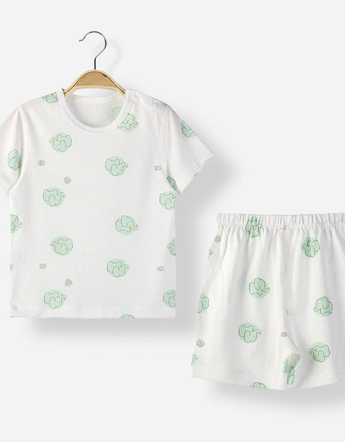 Load image into Gallery viewer, Baby Animal Print T-Shirt Combo 1-Pieces Solid Shorts Sets by MyKids-USA™
