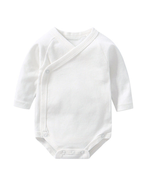 Load image into Gallery viewer, Baby Multi Color Bias Placket With Slanting Button Long Sleeve Onesies by MyKids-USA™

