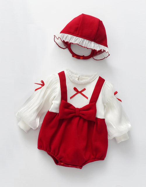 Load image into Gallery viewer, Baby False Pieces Design Bow Patched Design Long Sleeve Onesies by MyKids-USA™
