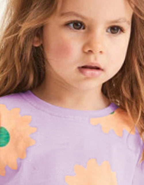 Load image into Gallery viewer, Baby Girl Flower Graphic Short Sleeve Summer Sets by MyKids-USA™
