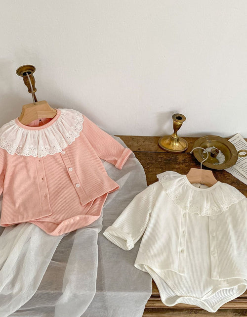 Load image into Gallery viewer, Baby Girl Solid Color Onesies With Cardigan In Summer by MyKids-USA™
