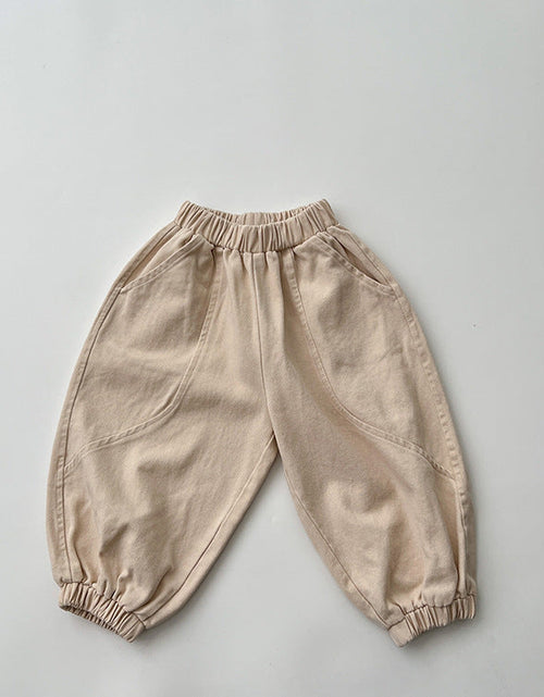Load image into Gallery viewer, Baby Solid Color Quality Loose Casual Pants Trousers by MyKids-USA™
