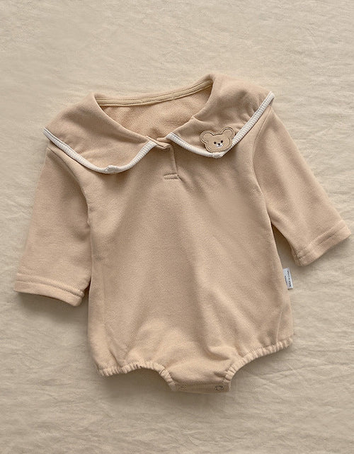 Load image into Gallery viewer, Baby Girl Bear Patched Pattern College Style Onesies &amp; Sets by MyKids-USA™
