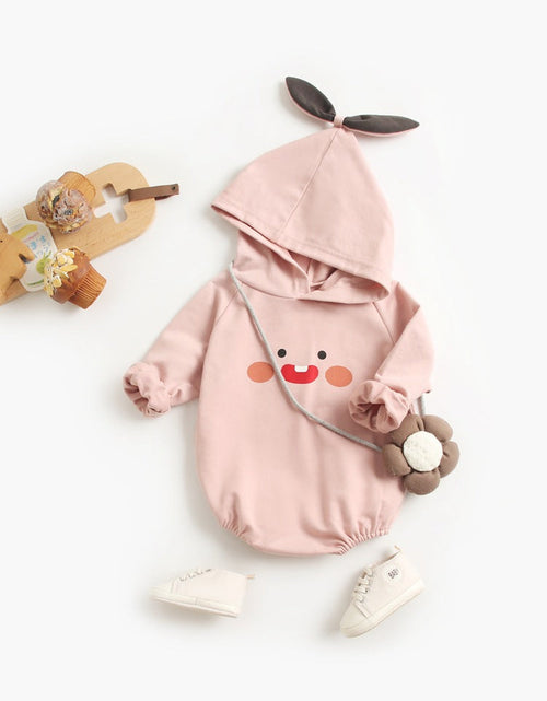 Load image into Gallery viewer, Baby Cartoon Pattern Korean Style Onesies With Hat by MyKids-USA™
