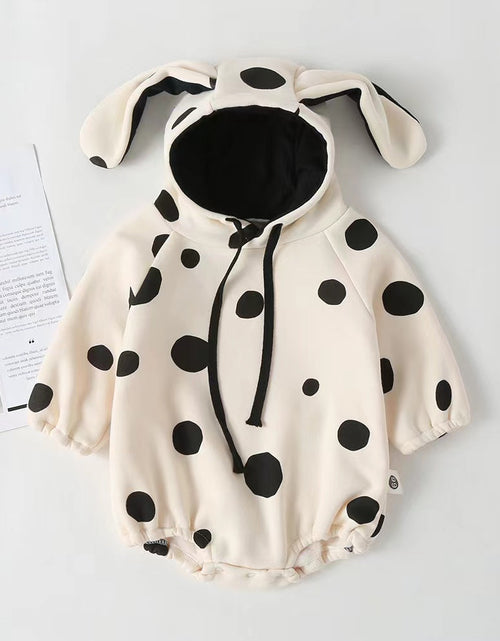 Load image into Gallery viewer, Baby Polka Dot Pattern Onesies With Hat Combo Solid Trousers Sets by MyKids-USA™
