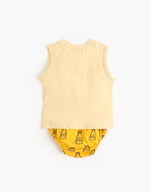 Load image into Gallery viewer, Baby Boy And Girl Animal Print Sleeveless T-Shirt Combo Shorts Sets by MyKids-USA™
