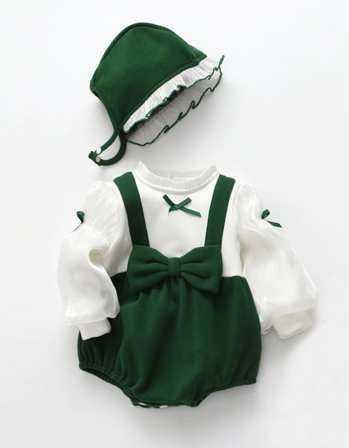 Load image into Gallery viewer, Baby False Pieces Design Bow Patched Design Long Sleeve Onesies by MyKids-USA™

