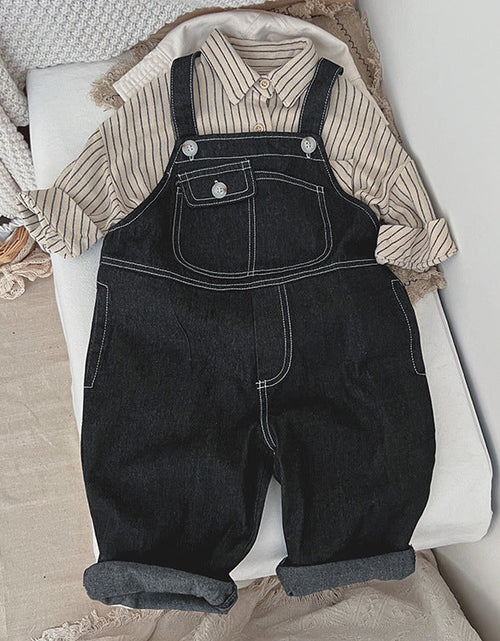 Load image into Gallery viewer, Baby Striped Print Pattern Single Breasted Design Cotton Shirt by MyKids-USA™
