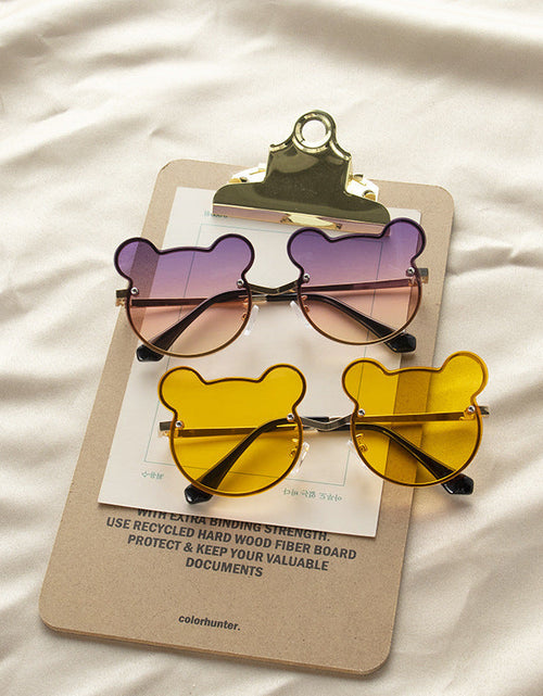 Load image into Gallery viewer, Girls Colorful Lenses Cartoon Frame Shape Fashion Sunglasses by MyKids-USA™
