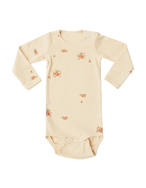 Load image into Gallery viewer, Baby Girl Floral Pattern Cotton Onesies With Pant 1 Pieces Sets by MyKids-USA™
