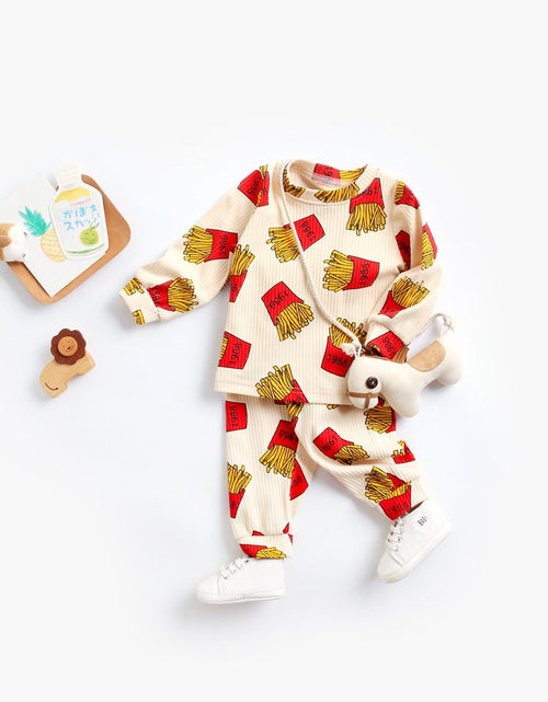 Load image into Gallery viewer, Baby 2pcs Cartoon Graphic Soft Cotton Shirt Combo Pants Sets Tracksuit by MyKids-USA™
