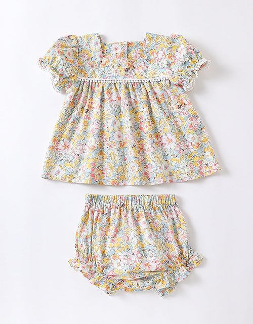 Load image into Gallery viewer, Baby Floral Pattern Fashion Princess Onesie&amp;Sets by MyKids-USA™
