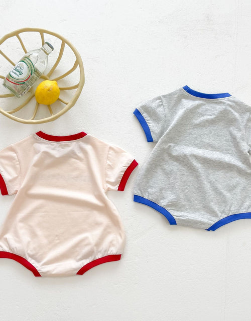 Load image into Gallery viewer, Baby Unisex Girl Boy Letter Print Round Collar Cotton Onesie by MyKids-USA™
