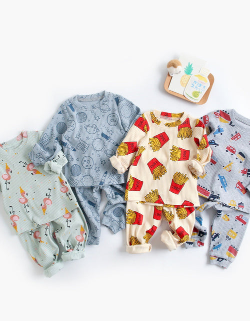 Load image into Gallery viewer, Baby 2pcs Cartoon Graphic Soft Cotton Shirt Combo Pants Sets Tracksuit by MyKids-USA™
