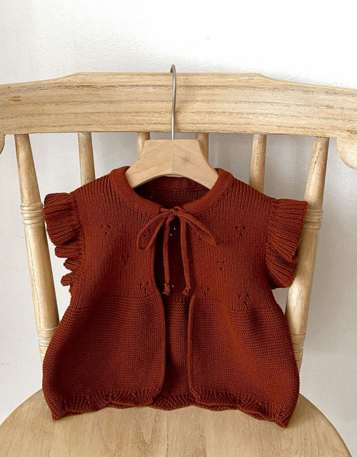 Load image into Gallery viewer, Baby Girl Solid Color Butterfly Sleeve Thin Style Cute Cardigan by MyKids-USA™
