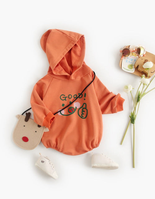 Load image into Gallery viewer, Baby Girl 1pcs Cartoon Pattern Long Sleeved Funny Onesies With Hat by MyKids-USA™
