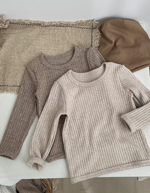 Load image into Gallery viewer, Baby Solid Color Comfy Fabric Shirt Sets Pajamas Home Clothes by MyKids-USA™
