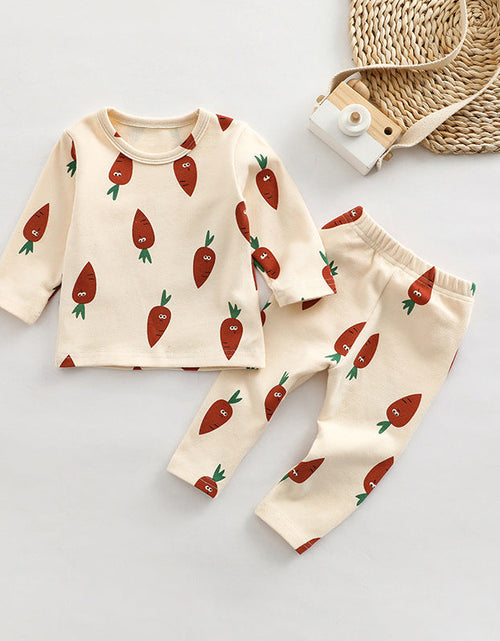 Load image into Gallery viewer, Baby All Over Print Pattern Tops Combo Pants Lovely Sets Home Clothes by MyKids-USA™

