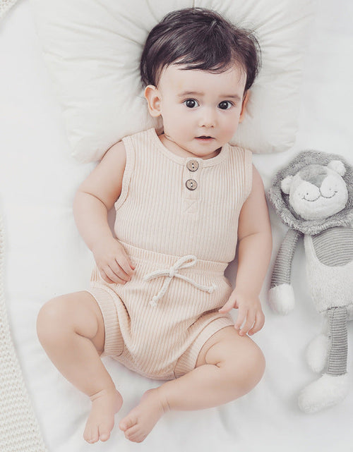 Load image into Gallery viewer, Baby Soft Cotton Sleeveless Vest With Shorts Sets by MyKids-USA™
