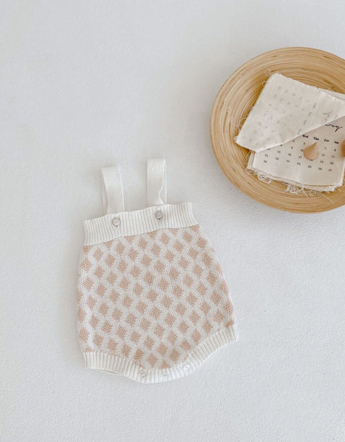Load image into Gallery viewer, Baby Girl 2pcs Plaid Graphic Onesies &amp; Cardigan Knitted Sets by MyKids-USA™
