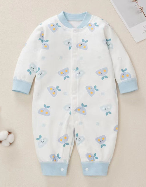 Load image into Gallery viewer, Baby Cartoon Pattern Button Front Design Long Sleeves Cotton Romper by MyKids-USA™
