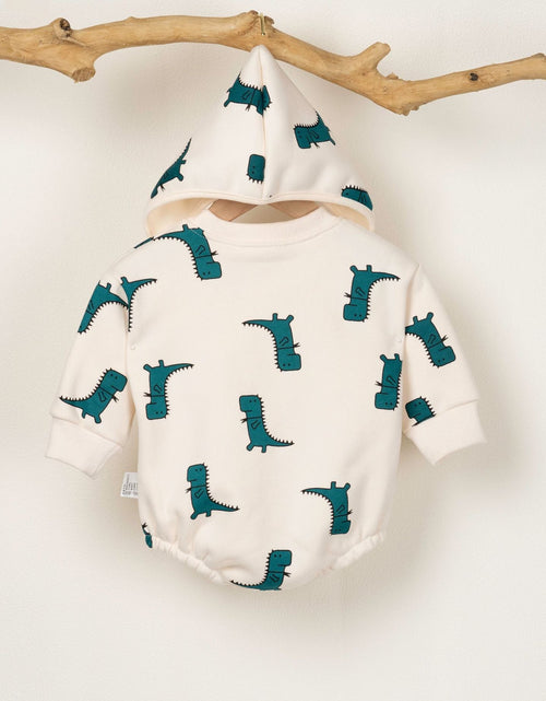 Load image into Gallery viewer, Baby Boy 1pcs Cartoon Dinosaur Pattern Long Sleeves O-Neck Bodysuit &amp; Hats by MyKids-USA™
