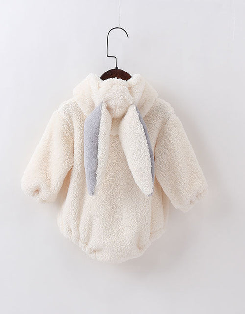 Load image into Gallery viewer, Baby Embroidered Pattern Rabbit Ear Design Thickened Onesies Bodysuit by MyKids-USA™
