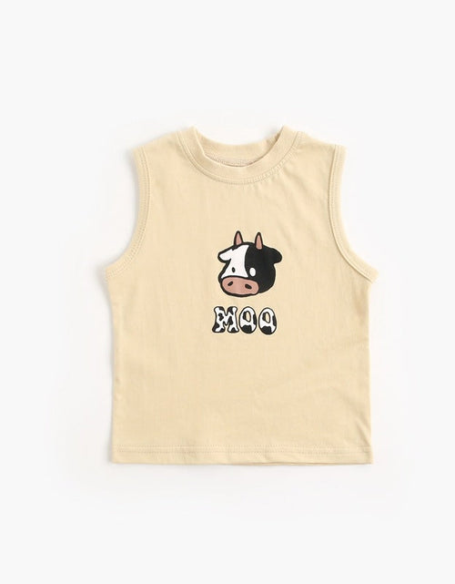 Load image into Gallery viewer, Baby Boy And Girl Animal Print Sleeveless T-Shirt Combo Shorts Sets by MyKids-USA™
