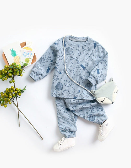 Load image into Gallery viewer, Baby 2pcs Cartoon Graphic Soft Cotton Shirt Combo Pants Sets Tracksuit by MyKids-USA™
