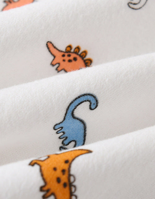 Load image into Gallery viewer, Kids Cartoon Dinosaur Print Button Front Design Shawls With Hat by MyKids-USA™
