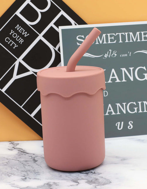Load image into Gallery viewer, Baby Food Grade Silicone Straw Water Cup Training Leakproof Drop Resistant Drinking Cups by MyKids-USA™
