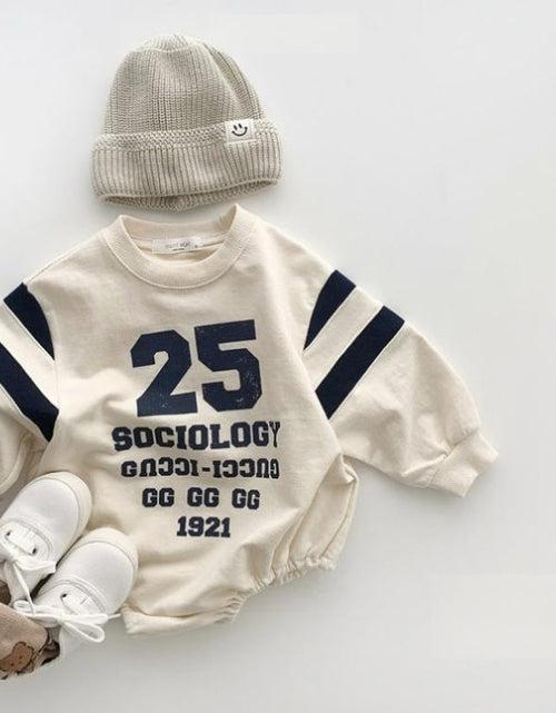 Load image into Gallery viewer, Baby Slogan Print Pattern Long Sleeve Cotton Bodysuit by MyKids-USA™
