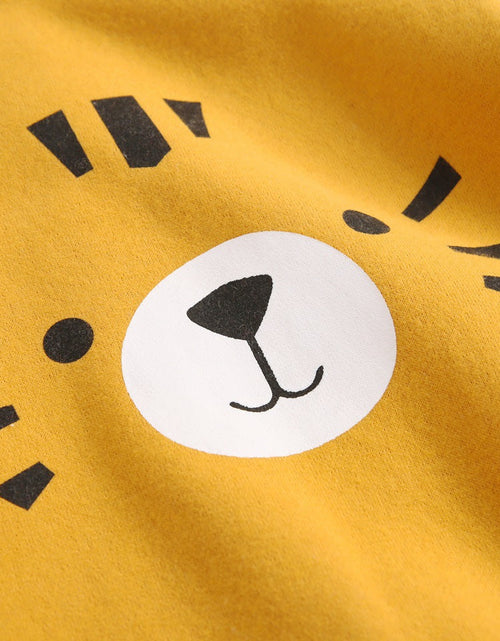 Load image into Gallery viewer, Baby Boy Cartoon Pattern Side Button Front Design Longsleeve Thick Rompers With Hat by MyKids-USA™
