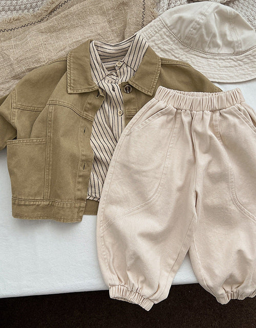 Load image into Gallery viewer, Baby Solid Color Quality Loose Casual Pants Trousers by MyKids-USA™
