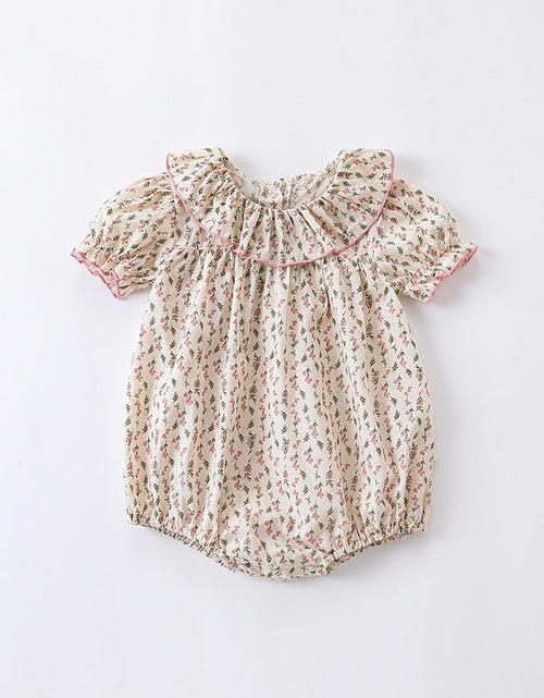 Load image into Gallery viewer, Baby Ditsy Flower Graphic Puff Sleeves Onesie&amp;Sets by MyKids-USA™
