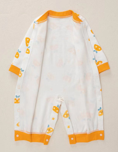 Load image into Gallery viewer, Baby Cartoon Pattern Button Front Design Long Sleeves Cotton Romper by MyKids-USA™
