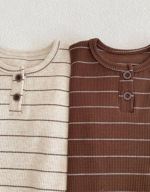 Load image into Gallery viewer, Baby Striped Pattern T-Shirt Shorts Casual Comfy Sets by MyKids-USA™
