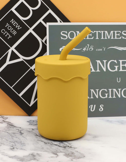 Load image into Gallery viewer, Baby Food Grade Silicone Straw Water Cup Training Leakproof Drop Resistant Drinking Cups by MyKids-USA™
