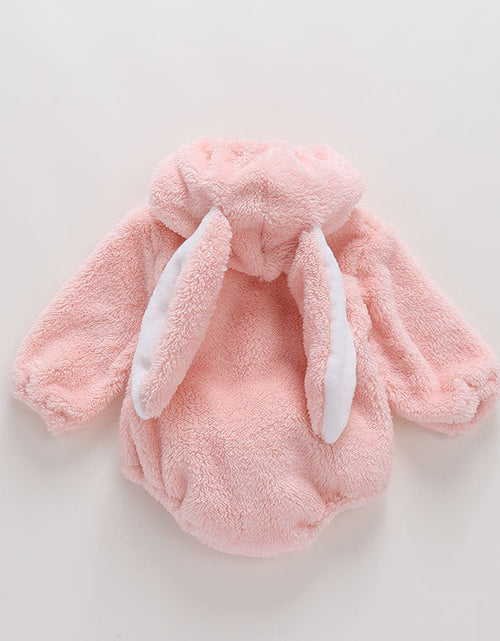 Load image into Gallery viewer, Baby Embroidered Pattern Rabbit Ear Design Thickened Onesies Bodysuit by MyKids-USA™
