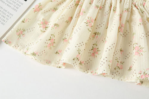 Load image into Gallery viewer, Baby Girl Floral Print Pattern Sleeveless Tops Combo Shorts Sets In Summer by MyKids-USA™
