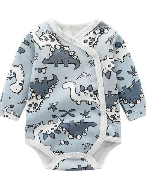 Load image into Gallery viewer, Baby Cartoon Print Pattern Side Button Design Long Sleeve Onesies by MyKids-USA™
