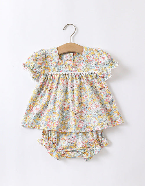 Load image into Gallery viewer, Baby Floral Pattern Fashion Princess Onesie&amp;Sets by MyKids-USA™
