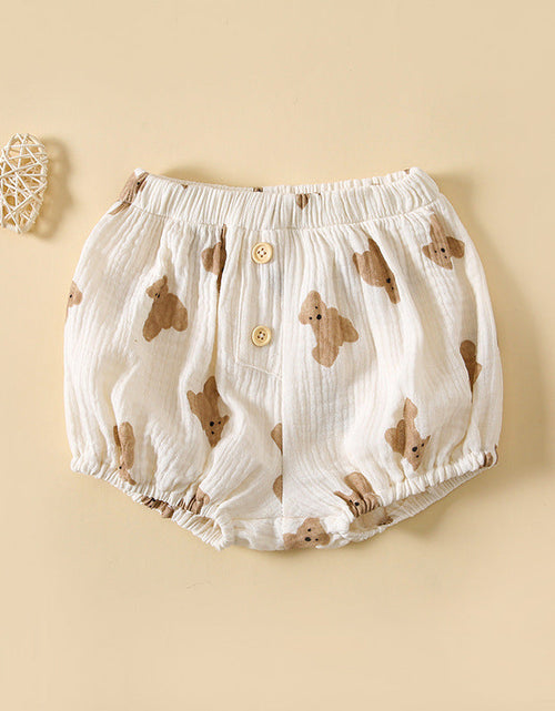 Load image into Gallery viewer, Baby Boys And Girls Cute Print Pattern Short Pants With Buttons by MyKids-USA™
